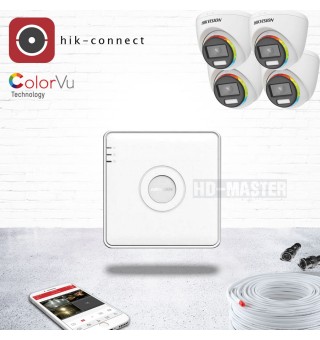 KIT40-ColorVu комплект видеонаблюдения Full HD на 4 камеры